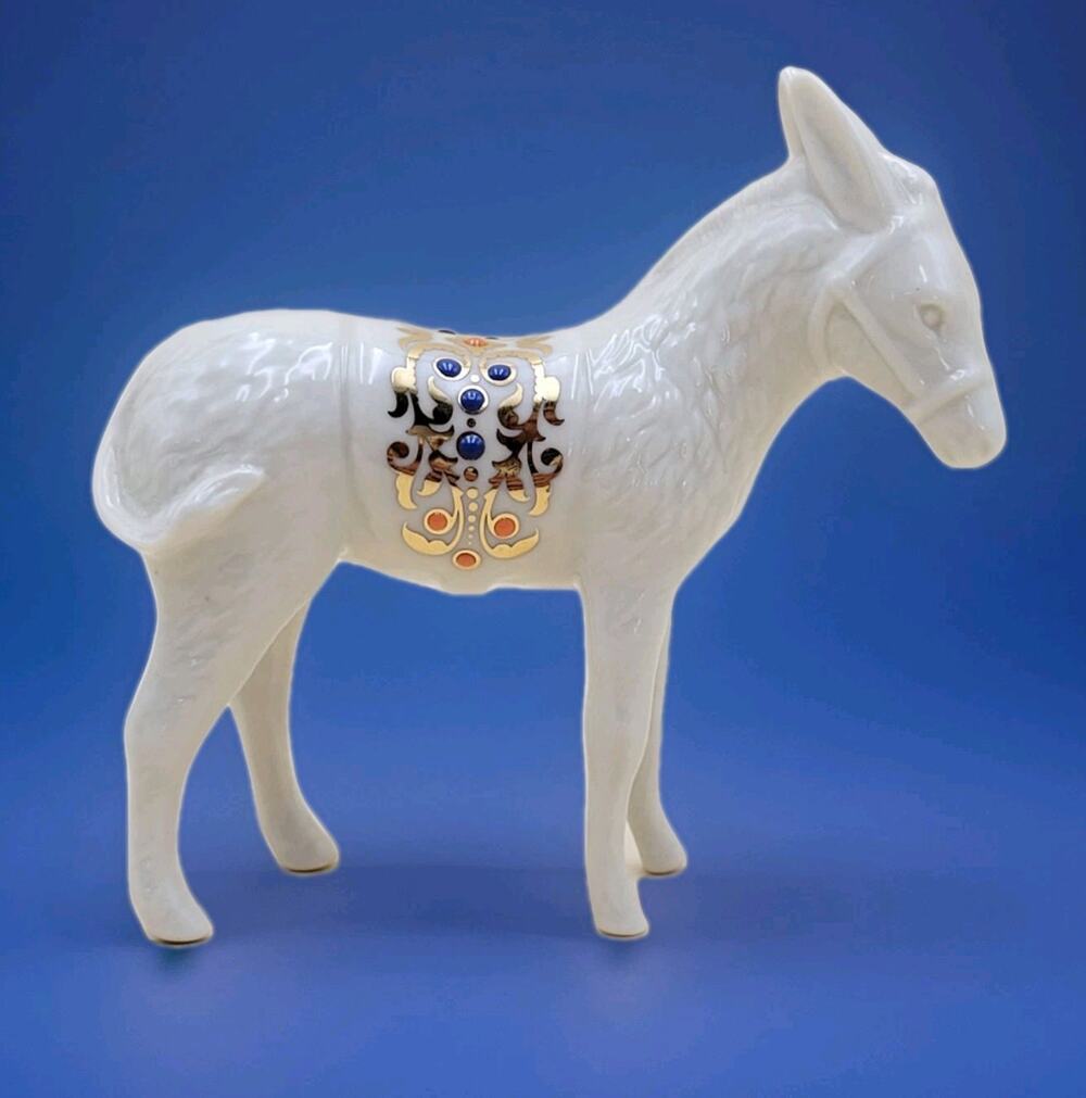 Lenox China Jewels Nativity Donkey Made in USA Retired